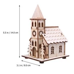 NUOBESTY Christmas Scene House Light Up Mini Wood Houses Village Collections Luminous Figurines Tabletop Ornaments For Xmas Decoration 11 NUOBESTY Christmas Scene House Light Up Mini Wood Houses Village Collections Luminous Figurines Tabletop Ornaments For Xmas Decoration -Department 56 Shop 41FCQ1adlML