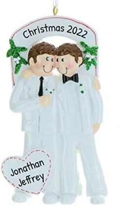 Personalized All Love Is Equal Ornament - Gay Pride Christmas Ornaments, LGBT Ornament, LGBTQ Christmas Ornaments, Rainbow Christmas Ornaments, Lesbian Christmas Ornaments - Free Customization -Department 56 Shop 41FChfuqGlL. AC