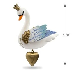 Hallmark Keepsake 2017 Seven Swans-a-Swimming Twelve Days Of Christmas Ornament -Department 56 Shop 41FlHflOKkL