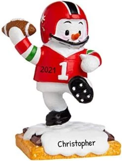 Personalized Football Ornament - Sports Ornaments For Christmas Tree, NCAA Football Ornaments, Football Christmas Ornament, Football Coach Gifts - Football Banner - Free Customization -Department 56 Shop 41FqwOxIHpL. AC