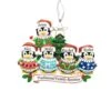 2023 Personalized Ornament Ugly Sweater Penguin Family Of 5 Christmas Tree With Star Topper Ornament Artisanal Customized Decoration Wedding Ornament-Free Personalization -Department 56 Shop 41GMdR6UwpL