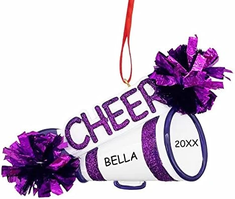 Personalized Cheerleader And Band Christmas Ornament (Red) 9 Personalized Cheerleader And Band Christmas Ornament (Red) - Image 9