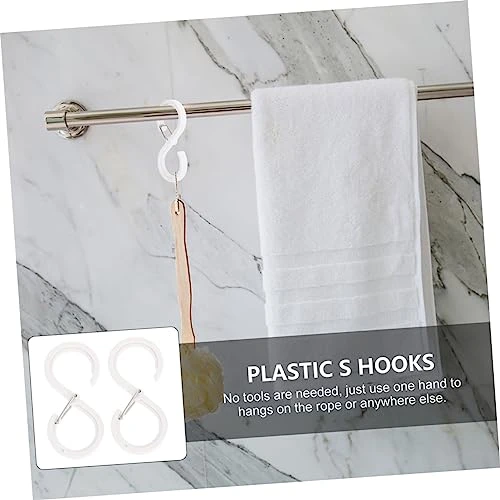 Cabilock 32 Pcs Clo Drop Buckle Shaped White Clothes With Coat Bags Wreath Heavy Wardrobe Kitchen Kitchenware Bathroom Home Design Organization Hanging Storage Purse Hat Back S Hanger 4 Cabilock 32 Pcs Clo Drop Buckle Shaped White Clothes With Coat Bags Wreath Heavy Wardrobe Kitchen Kitchenware Bathroom Home Design Organization Hanging Storage Purse Hat Back S Hanger - Image 4