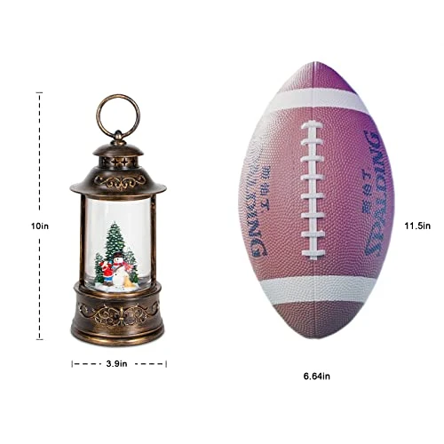Christmas Snow Globe Lantern Musical,6H Timer Cylinder Glitter Snow Globe,Bronze Snow Globes Christmas With Music Box Including 8 Songs,Lantern With Xmas Tree Snowman Decor 4 Christmas Snow Globe Lantern Musical,6H Timer Cylinder Glitter Snow Globe,Bronze Snow Globes Christmas With Music Box Including 8 Songs,Lantern With Xmas Tree Snowman Decor - Image 4