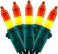 YULETIME Orange String Lights With Green Wire, 66 Feet 200 Count UL Certified Christmas Light, Pack Of 2 Sets 33 Ft 100 Opaque Mini Light Set For Halloween Thanksgiving Holidays (Orange) 21 YULETIME Orange String Lights With Green Wire, 66 Feet 200 Count UL Certified Christmas Light, Pack Of 2 Sets 33 Ft 100 Opaque Mini Light Set For Halloween Thanksgiving Holidays (Orange) -Department 56 Shop 41HfOsxTMZL. AC