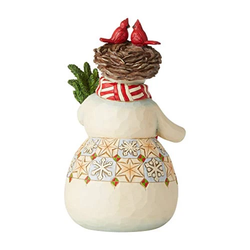 Enesco Jim Shore Heartwood Creek Snowman With Cardinal Nest Home Is Wherever You Are Figurine, 9 Inch, Multicolor 2 Enesco Jim Shore Heartwood Creek Snowman With Cardinal Nest Home Is Wherever You Are Figurine, 9 Inch, Multicolor - Image 2