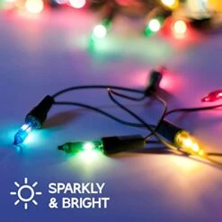 PREXTEX Christmas Lights Multi Color Green Wire String Light Set For Christmas Decorations, Xmas, Indoor & Outdoor Use (300 Count) -Department 56 Shop 41ILQhFuuJL