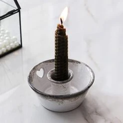 Kendiis Candle Holder Ceramic Candlestick Holder, Candlelight Stand For Spell Candles, Taper Candles, And Incense, Halloween Christmas Dining Room Home Decoration Display -Department 56 Shop 41IREB4MLrL. AC