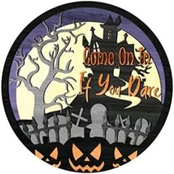 Halloween Decor Door Hangers PVC Letter Hanging Halloween Decoration Pendant Decorations Ornaments 9.84 * 9.84 In (Purple, One Size) -Department 56 Shop 41ISd LcKuL. AC