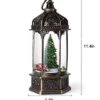 Christmas Snow Globe Lantern 11",USB & Battery Operated Lighted Swirling Glitter Water Lantern With Timer For Christma Home Decoration (Trees) -Department 56 Shop 41IXkUM45jL