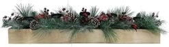 Fraser Hill Farm 42" Christmas Holiday 5 Candle Holder Centerpiece With Pine, Red Berries And Gold Leaf Accents, FF042CHTT003-0GR -Department 56 Shop 41Ik7WIyQPL. AC