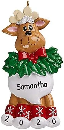 Personalized Reindeer Christmas Ornaments - Moose Christmas Ornaments, Antler Christmas Ornaments, Rudolph Christmas Ornaments, Christmas Reindeer Decor - Tangled Moose - Free Customization 6 Personalized Reindeer Christmas Ornaments - Moose Christmas Ornaments, Antler Christmas Ornaments, Rudolph Christmas Ornaments, Christmas Reindeer Decor - Tangled Moose - Free Customization - Image 6