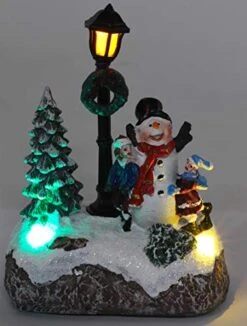 Christmas Concepts® 5"/ 13cm LED Light Up Christmas Scene (Snowman And Children) -Department 56 Shop 41J0H3pykpL