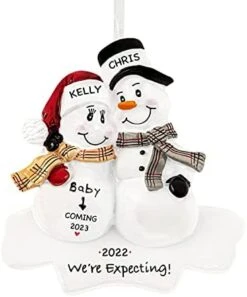 UniqXmas Personalized Pregnant Soon To Be Family Of 4 Christmas Ornament 2023 | We Are Expecting, Baby On The Way, 2nd Pregnancy Announcement | Bump’s First Xmas Keepsake Snowmen | Custom Name & Year 25 UniqXmas Personalized Pregnant Soon To Be Family Of 4 Christmas Ornament 2023 | We Are Expecting, Baby On The Way, 2nd Pregnancy Announcement | Bump’s First Xmas Keepsake Snowmen | Custom Name & Year -Department 56 Shop 41JBwHRV mL. AC