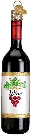 Old World Christmas Glass Blown Ornament Red Wine Bottle (32291) 7 Old World Christmas Glass Blown Ornament Red Wine Bottle (32291) - Image 7