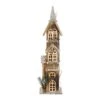 Northlight 24.5" LED Lighted 3-Tier Brown Wooden Church Christmas Decoration