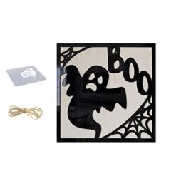 Halloween Hanging Decorations Happy Halloween Door Hanging Decorations Wooden Happy Halloween Door Hanging For Halloween Party Decoration (Multicolor, One Size)