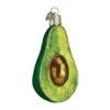 Old World Christmas Glass Blown Ornament With S-Hook And Gift Box, Food Collection (Avocado)