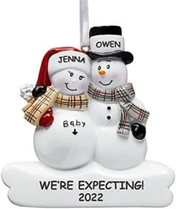 Let's Make Memories We're Expecting Family Christmas Ornament - New Baby On The Way - Couple -Department 56 Shop 41JqNiWH3PL. AC