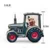 SUNFACE Tractor Scene Christmas Snow Globe Musical Water Lantern Light