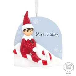 Hallmark Personalized Christmas Ornament, Elf On The Shelf (0002HCM5498) -Department 56 Shop 41KR7Qr41IL