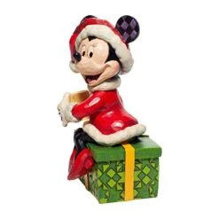 Enesco Jim Shore Disney Traditions Santa Minnie Mouse With Hot Chocolate Figurine, 6.1 Inch, Multicolor -Department 56 Shop 41KU2VNETQL