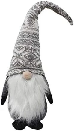 JOYIN 2 PCS Christmas Gnome Swedish Santa Tomte Plush Couple Ornament Red And Grey Christmas Decoration -Department 56 Shop 41KUgPcZeyL. AC