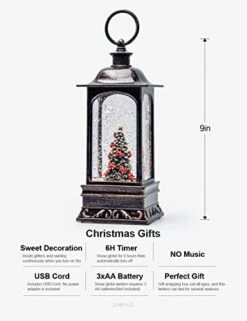 Cardinal Scene Christmas Trees Snow Globe With Swirling Glitter