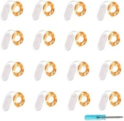 YJFWAL 24 Packs Fairy Lights Battery Operated(Batteries Included),10.2FT 30LEDs Copper Wire Firefly Lights,Mini Starry String Lights For Mason Jars Wedding Party DIY Christmas Decor (Cool White) -Department 56 Shop 41KrL42IfhL. AC