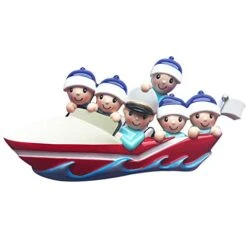 Personalized Family Ornament 2022 - Family Of 6 Christmas Ornament 2022 - Boat Ornament Family Of 6 Boat Christmas Ornament Boat Ornaments For Christmas Tree - Free Customization -Department 56 Shop 41La8cHuZoL