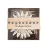 Creative Co-Op Snowflake Garland In Kraft Box, White