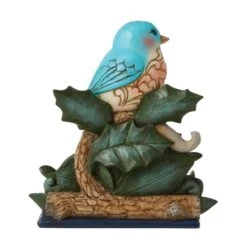 Enesco Jim Shore Heartwood Creek Winter Wonderland Bluebird With Poinsettia Festive Feathered Figurine, 5.51 Inch, Multicolor -Department 56 Shop 41Ll1xiJUJL