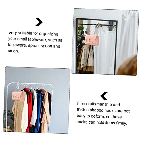 Cabilock 32 Pcs Clo Drop Buckle Shaped White Clothes With Coat Bags Wreath Heavy Wardrobe Kitchen Kitchenware Bathroom Home Design Organization Hanging Storage Purse Hat Back S Hanger 3 Cabilock 32 Pcs Clo Drop Buckle Shaped White Clothes With Coat Bags Wreath Heavy Wardrobe Kitchen Kitchenware Bathroom Home Design Organization Hanging Storage Purse Hat Back S Hanger - Image 3