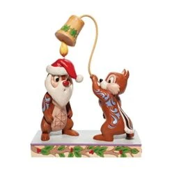 Enesco Jim Shore Disney Traditions Christmas Chip And Dale Figurine, 8.2 Inch, Multicolor