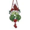 Personalized Plastic Christmas Ornament Turtle Couple In Santa Hat Hanging Christmas Tree Ornament - 5.75 Inches