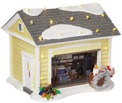 Department 56 Snow Village National Lampoon Christmas Vacation The Griswold Holiday Garage Lit Building & National Lampoon Christmas Vacation The Griswold Family Tree Accessory Figurine -Department 56 Shop 41MP0DYHuiL