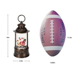 Christmas Snow Globes Musical Lantern,6H Timer Glitter Snow Globe With Music,8 Christmas Songs,Round Lantern With Xmas Santa Claus Deer RABIT -Department 56 Shop 41MdvQ1dg0L