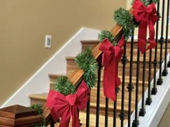 DuraCasa Red Velvet Christmas Wreath Bows 10 Pack - 9" W X 13" L - Holiday Bows Christmas Decorations - Holiday Decor For Outdoor Or Indoor Use - Ideal For Christmas Garland, Large Gifts And Parties 9 DuraCasa Red Velvet Christmas Wreath Bows 10 Pack - 9" W X 13" L - Holiday Bows Christmas Decorations - Holiday Decor For Outdoor Or Indoor Use - Ideal For Christmas Garland, Large Gifts And Parties -Department 56 Shop 41MekLRNooL