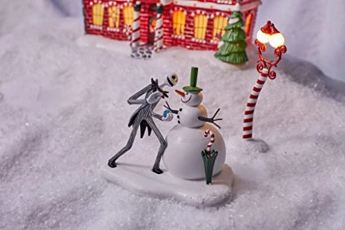 Department 56 Disney The Nightmare Before Christmas Village Accessories Jack Skellington Sees His First Snowman Figurine, 3.9 Inch, Multicolor 2 Department 56 Disney The Nightmare Before Christmas Village Accessories Jack Skellington Sees His First Snowman Figurine, 3.9 Inch, Multicolor - Image 2