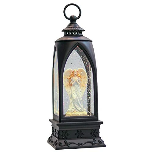 Eldnacele 12” Christmas Snow Globe Lantern Angel With Music & Timer, USB Lined/Battery Operated Lighted Water Glittering Nativity Lantern For Christmas Festival Centerpiece Decoration Gifts – Angel 1 Eldnacele 12” Christmas Snow Globe Lantern Angel With Music & Timer, USB Lined/Battery Operated Lighted Water Glittering Nativity Lantern For Christmas Festival Centerpiece Decoration Gifts – Angel