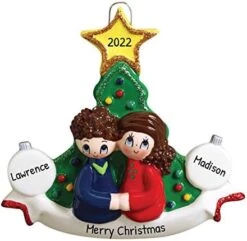 Personalized Christmas Ornaments For Couples - Couples Ornament 2022 Couple Ornaments For Christmas Tree Present Christmas Ornaments For Couples - Free Customization -Department 56 Shop 41Nk7OQY6nL. AC