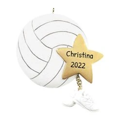 Personalized Volleyball Ornaments For Christmas Tree - Volleyball Gifts, Volleyball Coach Gift, Volleyball Decorations, Gifts For Volleyball Players - Volleyball Star - Free Customization