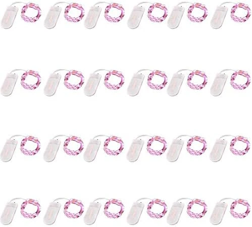 24 Pack Fairy Lights Battery Operated 6.6ft 20 Led Mini String Lights Silver Wire Starry Lights For DIY Wedding Party Festival Halloween Christmas (Cool White) 11 24 Pack Fairy Lights Battery Operated 6.6ft 20 Led Mini String Lights Silver Wire Starry Lights For DIY Wedding Party Festival Halloween Christmas (Cool White) - Image 11