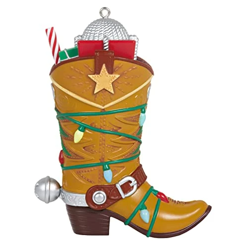 Hallmark Keepsake Christmas Ornament 2022, Silver Bells And Silver Spurs 1 Hallmark Keepsake Christmas Ornament 2022, Silver Bells And Silver Spurs