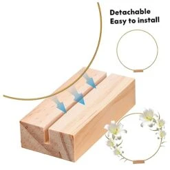 Didiseaon Home Decor Metal Macrame Ring Wedding Metal Flower Stand Home Decor Wedding Decorations Hoop 5 Sets Wedding Decorations -Department 56 Shop 41PWQvlRS2L