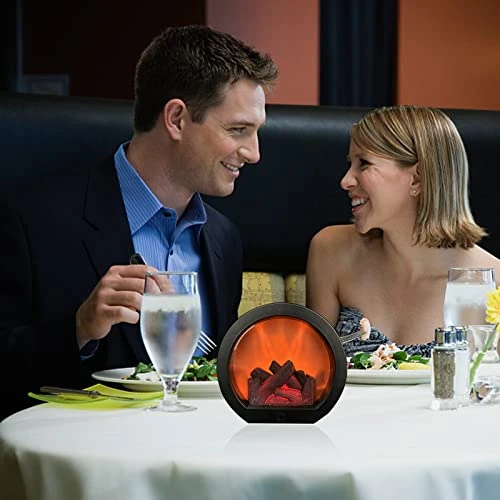 GSY Fireplace Decorative Lantern , Fireplace Light LED Simulation Log Flame Effect , Touch Switch And USB Powered Fireplace Lantern For Home Decor Indoor Christmas Ornament 4 GSY Fireplace Decorative Lantern , Fireplace Light LED Simulation Log Flame Effect , Touch Switch And USB Powered Fireplace Lantern For Home Decor Indoor Christmas Ornament - Image 4