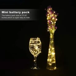 LEDIKON 20 Pack Fairy Lights Battery Operated,Long Lasting 7.2ft 20 LED Silver Wire Warm White Firefly Mason Jar Lights,Mini Led String Lights For Mason Jars Party Crafts Wedding Décor 12 LEDIKON 20 Pack Fairy Lights Battery Operated,Long Lasting 7.2ft 20 LED Silver Wire Warm White Firefly Mason Jar Lights,Mini Led String Lights For Mason Jars Party Crafts Wedding Décor -Department 56 Shop 41QOsQODzbL