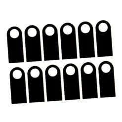 MAGICLULU 12pcs Front Door Decorations Wood Trim Wooden Door Hangers Door Chalkboard Door Handle Hanger Sign Door Hanging Tag Black Door Hanging Ornament Door Pendant Party Supplies Decorate