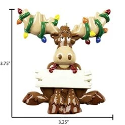 Personalized Reindeer Christmas Ornaments - Moose Christmas Ornaments, Antler Christmas Ornaments, Rudolph Christmas Ornaments, Christmas Reindeer Decor - Tangled Moose - Free Customization 17 Personalized Reindeer Christmas Ornaments - Moose Christmas Ornaments, Antler Christmas Ornaments, Rudolph Christmas Ornaments, Christmas Reindeer Decor - Tangled Moose - Free Customization -Department 56 Shop 41QemTNi9WL