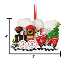 Personalized Locomotive Train Ornament 2022 - Train Christmas Ornaments, Train Engine Ornament, Polar Express Train Ornament, Christmas Tree Trains - Nostalgic Train - Free Customization -Department 56 Shop 41R4TexnzaL